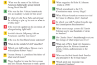 10 Best Black History Trivia Questions And Answers Printable