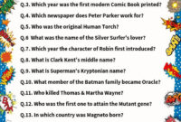 100 Superhero Trivia Questions Answers Meebily