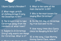 13 Best Printable Christmas Trivia And Answers Printablee