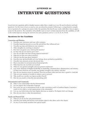 21 Printable Interview Questions And Best Answers Forms And Templates 