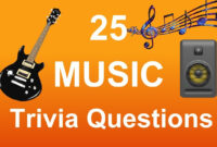 25 Music Trivia Questions Trivia Questions Answers YouTube