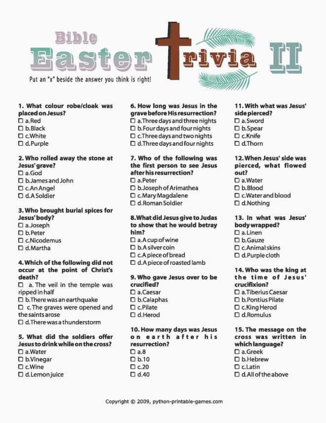 Christian Family Feud Questions And Answers Printable Printable