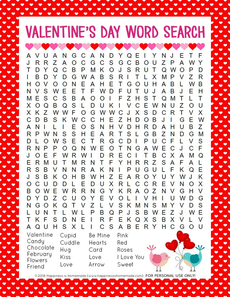 36 Printable Valentines Games For Seniors Images Printables Collection