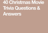 40 Christmas Movie Trivia Questions Answers Christmas Movie Trivia