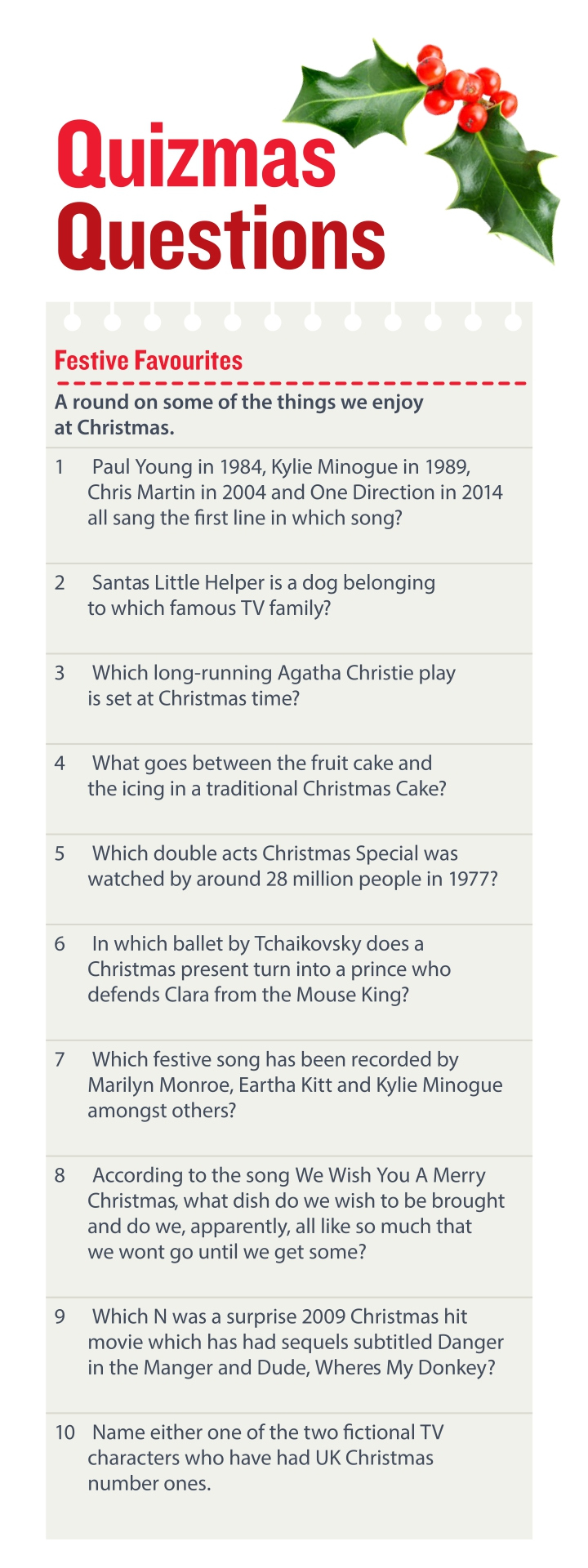 5 Best Printable Christmas Trivia For Adults Printablee