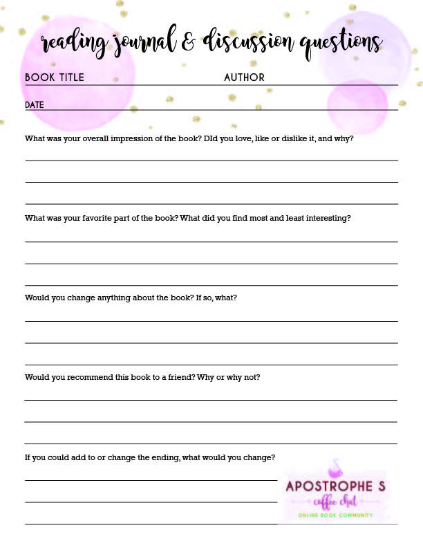 5 Book Club Questions To Spark A Great Discussion Apostrophe S 