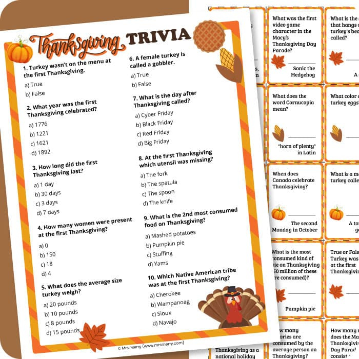 November Trivia Questions And Answers Printable