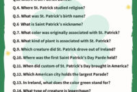 70 St Patrick s Day Trivia Questions Answers Meebily