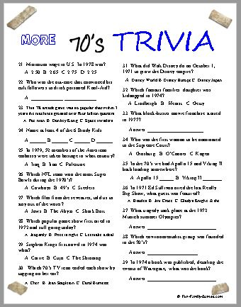 70s Trivia Covers A Very Busy And Fun Decade Were You There 