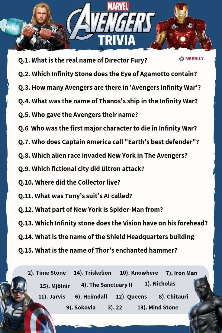 Superhero Trivia Questions Printable
