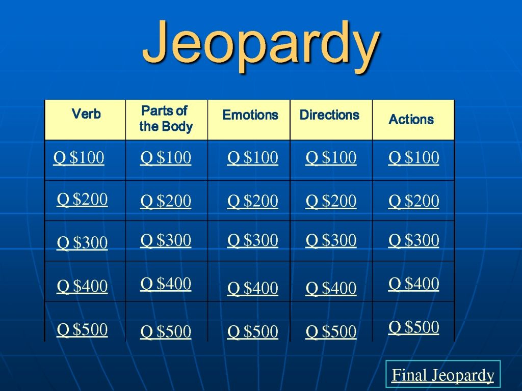 Printable Jeopardy Questions And Answers For Kids Printable Questions
