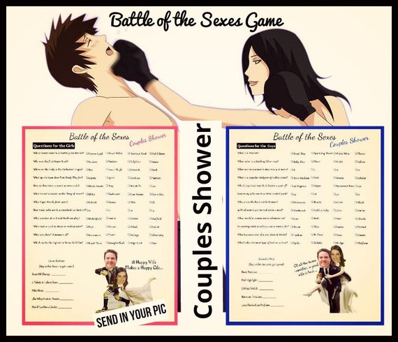 Battle Of The Sexes Couple Shower Game Trivia