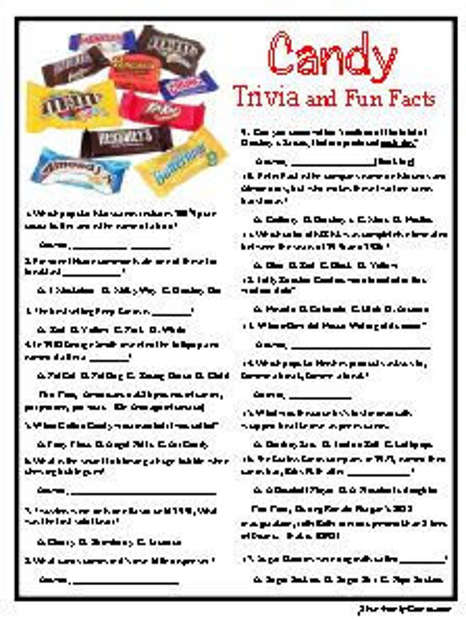 Candy Trivia Some Sweet Candy Trivia About Those Treats We Eat Fun 