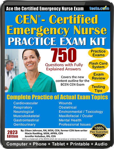 CEN Certified Emergency Nurse Practice Exam Kit