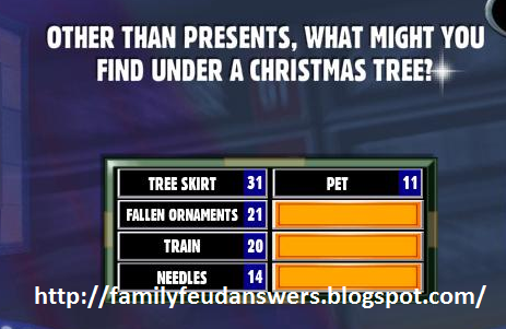 CHRISTIAN CHRISTMAS FAMILY FEUD QUESTIONS AND ANSWERS Wroc awski 
