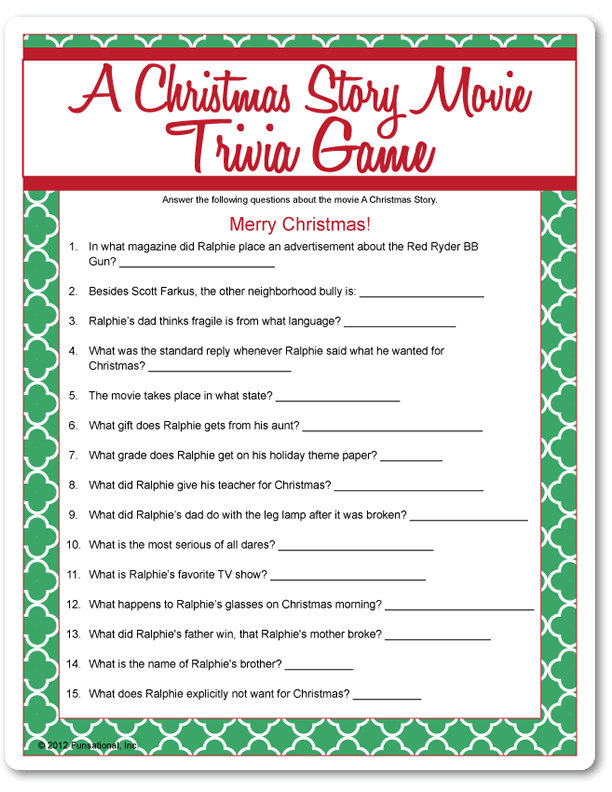 Christmas Trivia Printable Questions And Answers Christmas Picture 