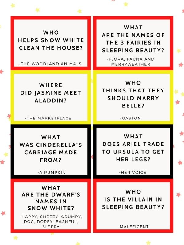 Disney Villain Trivia Questions And Answers Printable True Or False 