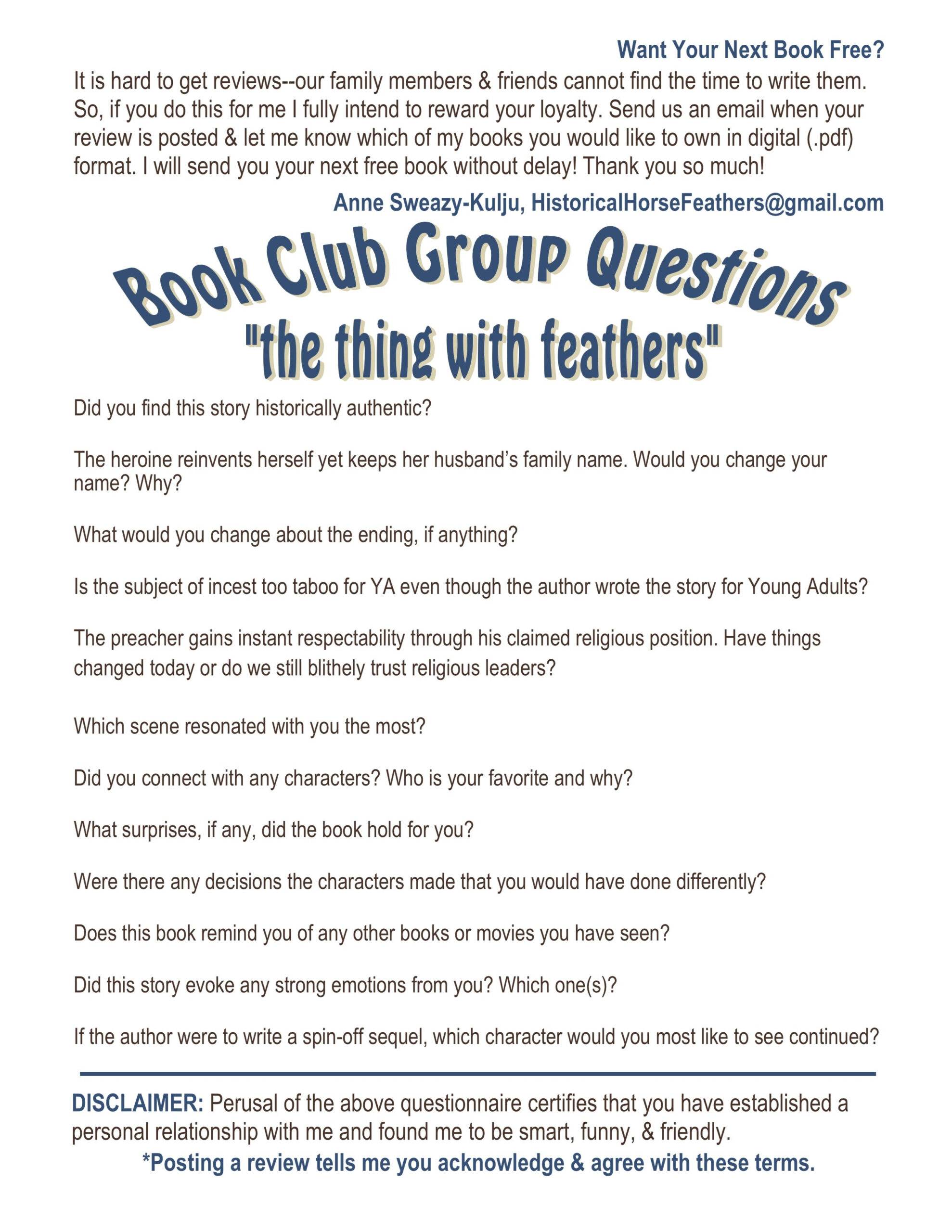 Do You Have A Book Club Download And Print These Questions For Your 