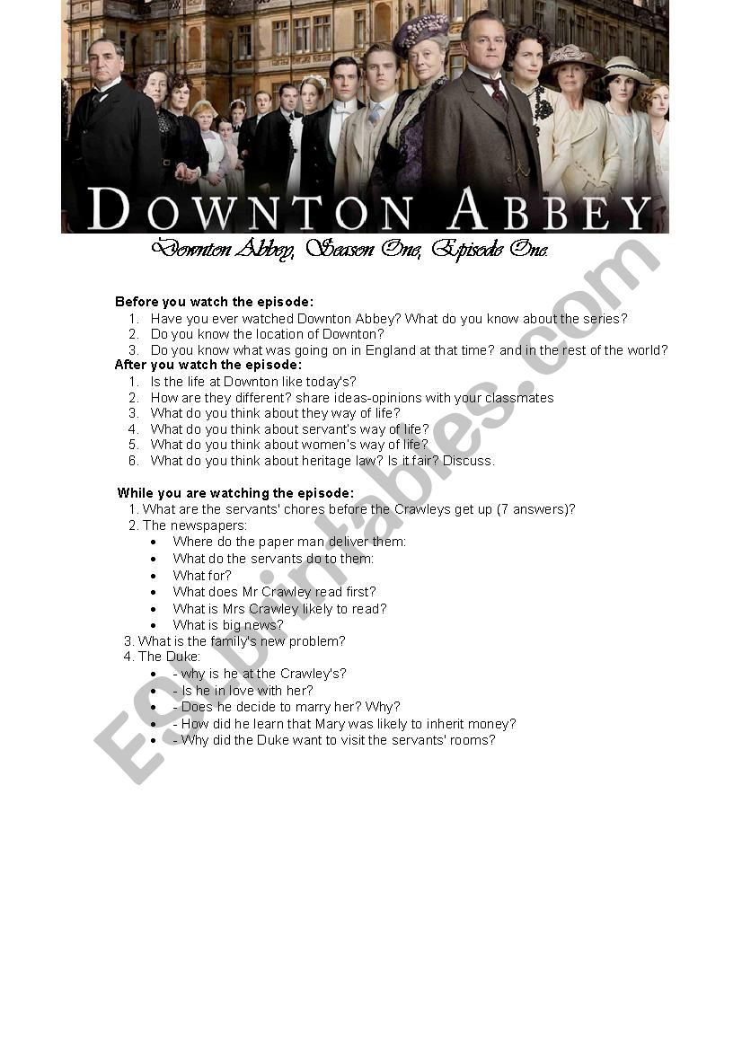 Downton Abbey Trivia Questions And Answers Printable Printable Trivia 