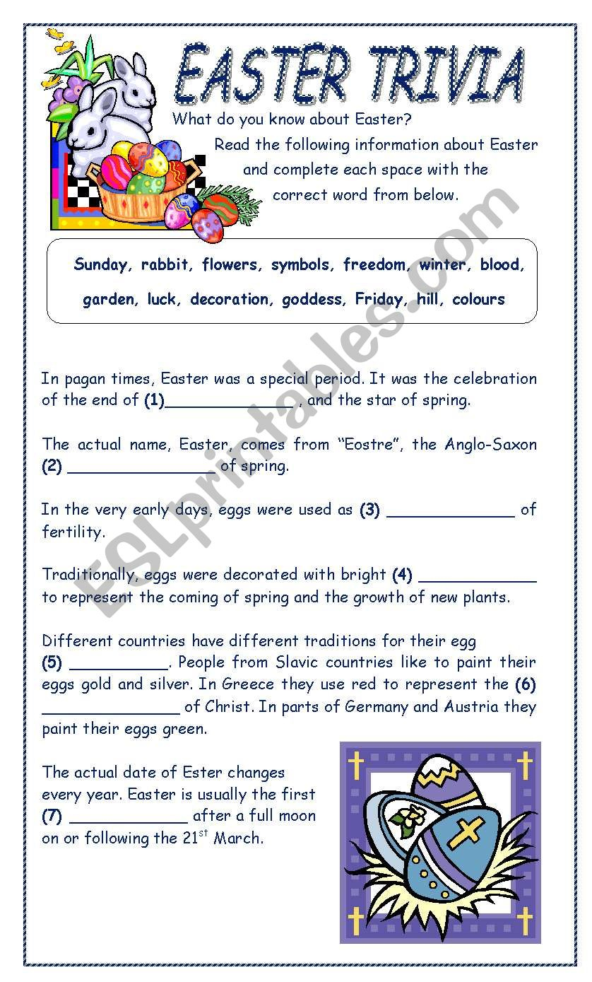 Easy Easter Trivia Questions And Answers Printable