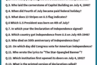 Fourth Of July Trivia Quiz Trivia Questions And Answers 4th Of July