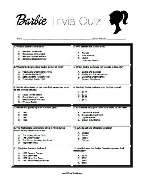 50s Trivia Questions And Answers Printable Printable Questions And Answers 