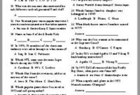 Free Printable 1970 39 S Trivia Questions And Answers Printable Take The