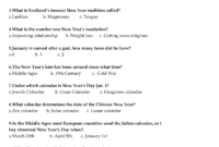 Free Printable New Year Trivia Quiz