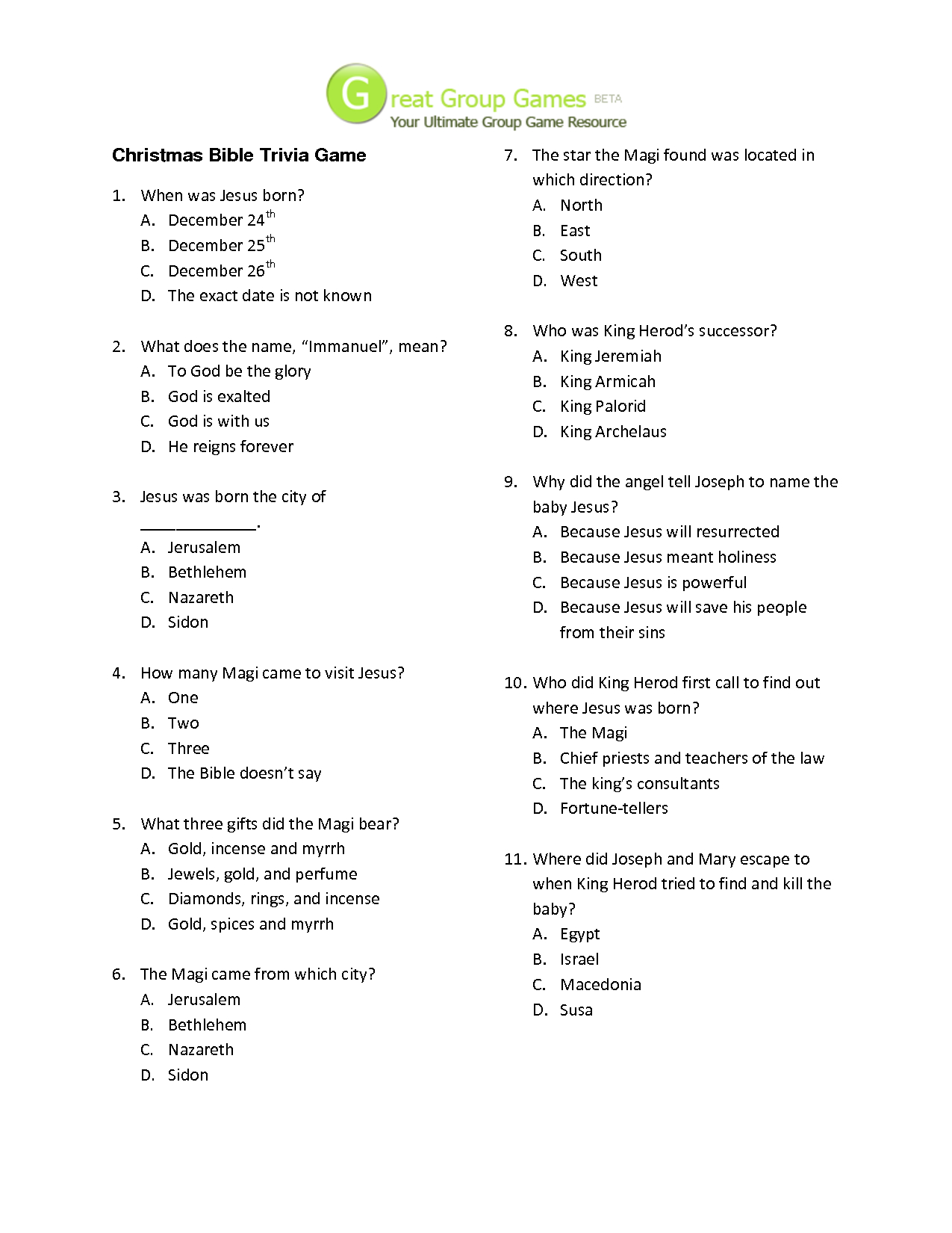 Free Printable Questions And Answers Free Printable Tea Time Trivia 