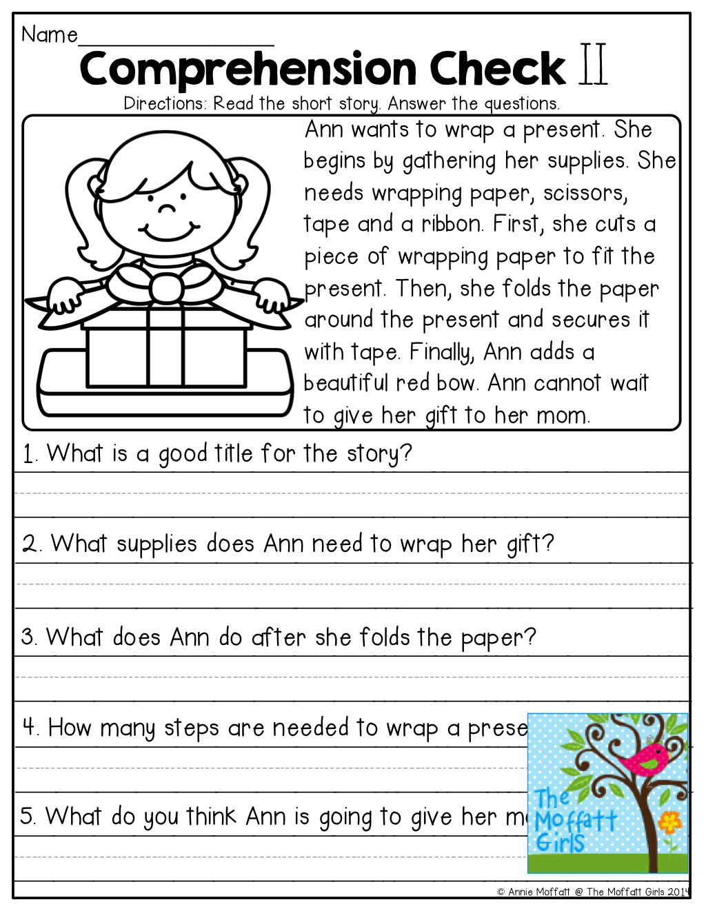 Free Printable Short Stories With Comprehension Questions Free Printable