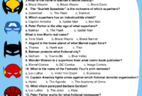 Free Printable Superhero Trivia Quiz