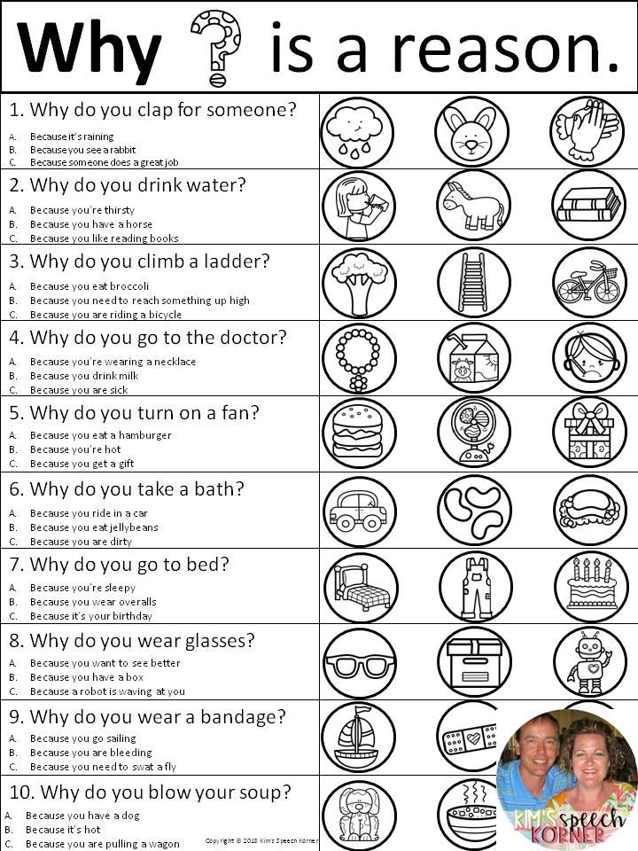 Free Printable Wh Questions Worksheets For Autism Printable Questions 