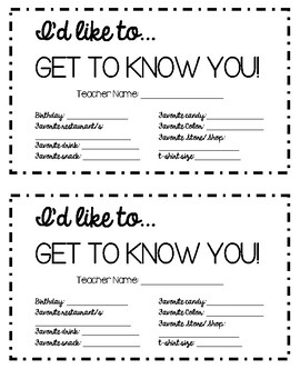 Get To Know You Questions For Work Printable