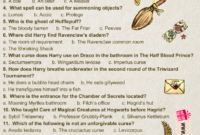 Harry Potter Trivia Questions And Answers Multiple Choice COLORING
