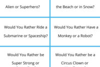 Hilarious Would You Rather Question For Kids Free Printable Funny