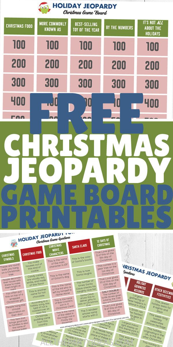 Christmas Jeopardy Questions And Answers  Printable Questions And Answers