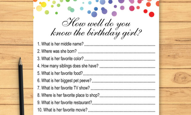 Birthday Trivia Questions Printable 