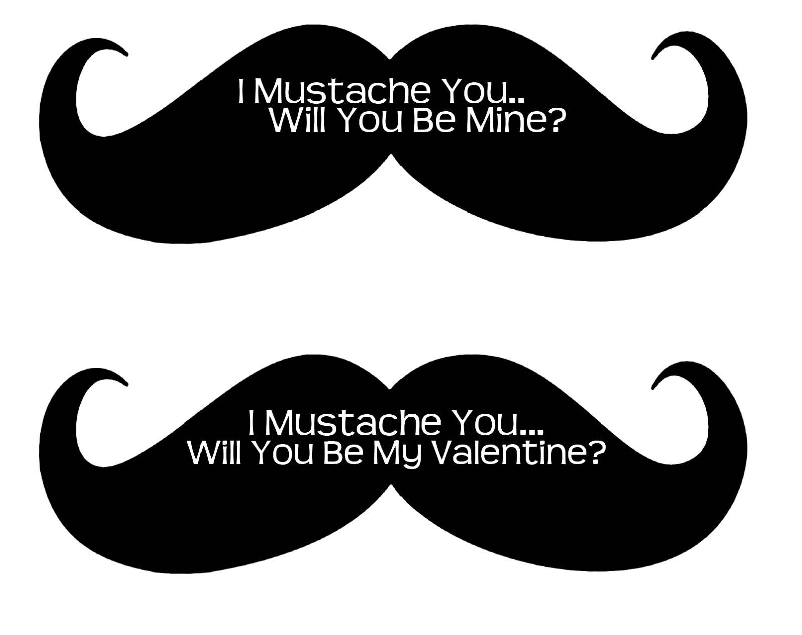 I Mustache You A Question Free Printable Valentines Frugalful