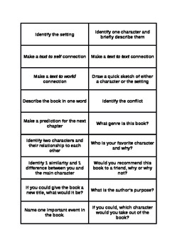 Jenga Comprehension Questions By Miss Johnston 39 s Journey TpT