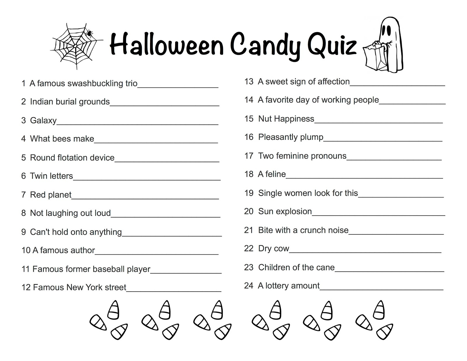 Candy Trivia Questions And Answers Printable