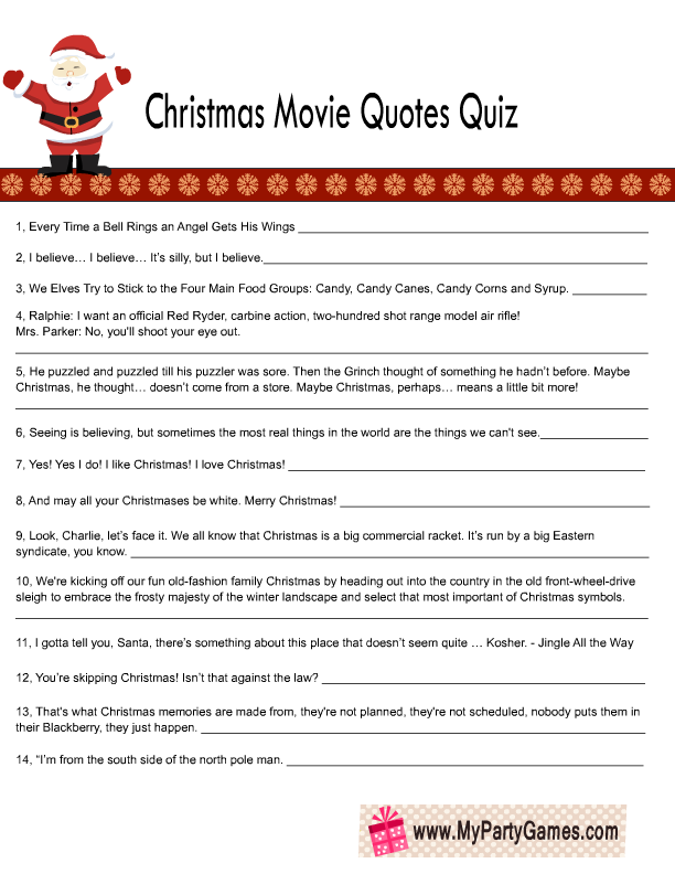 Multiple Choice Easy Christmas Trivia Questions And Answers Printable