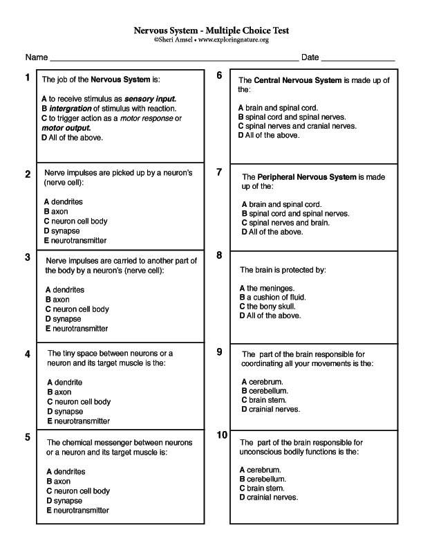 Multiple Choice Printable Mental Health Trivia Questions And Answers