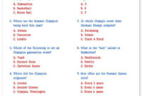Multiple Choice Sports Trivia Questions And Answers Quiz