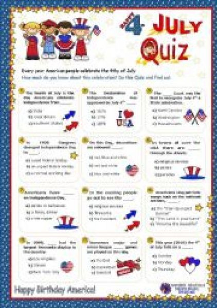Free Printable 4th Of July Trivia Questions And Answers