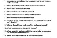Pop Culture Games Finding Nemo Trivia Finding Nemo Baby Shower