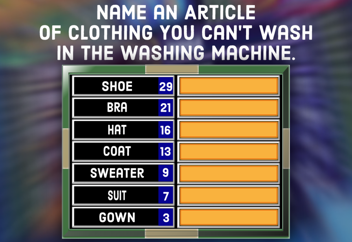 Family Feud Questions Answers Printable