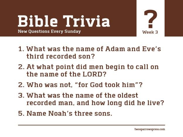 Printable Kjv Bible Trivia Questions And Answers That Are Intrepid 