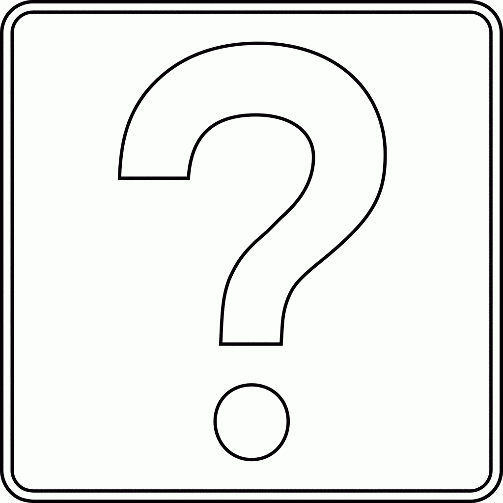 Free Printable Question Mark Stencil