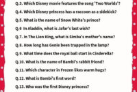 Quiz Riddle Disney Answers
