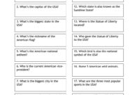 Quiz USA Trivia Map Quiz Quiz Kids Worksheets Printables